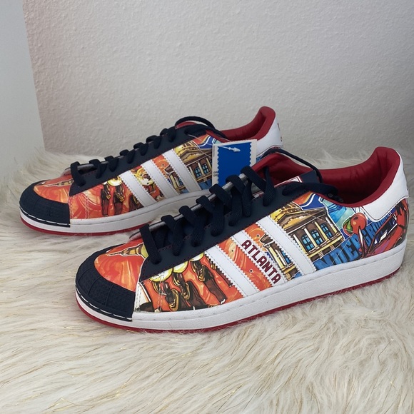 Adidas Mens Half Shells Lo Citie Atlanta Sneakers - Picture 5 of 13